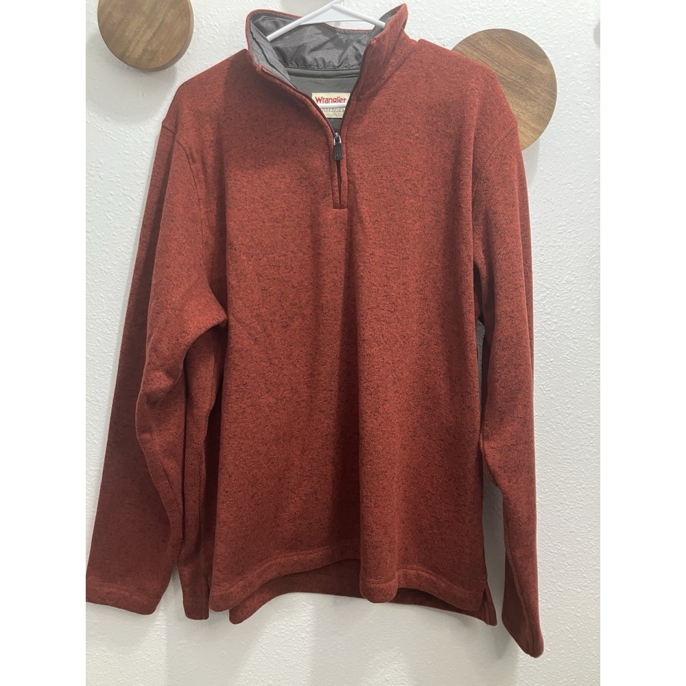 Wrangler‎ Authentics Men's Sweater Fleece Quarter-Zip Relaxed Fit XL